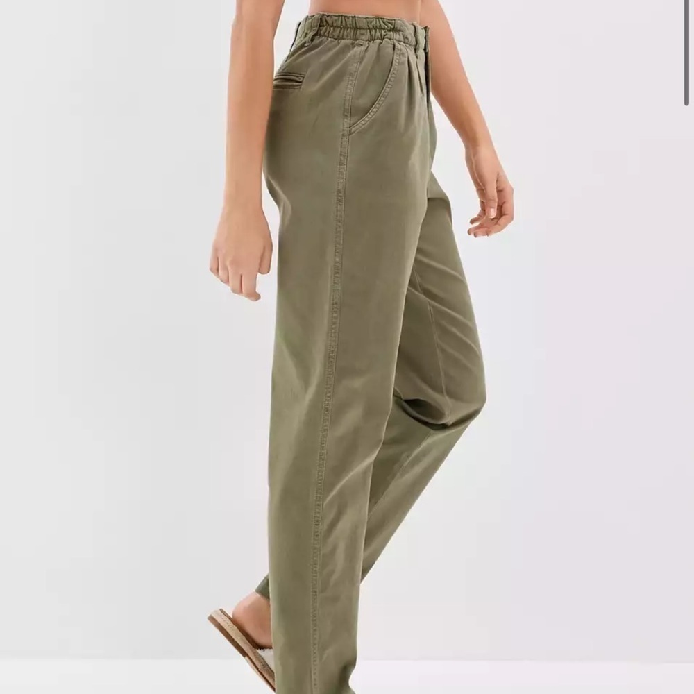 American Eagle Mom Pant Olive Green - 0 - Picture 2 of 7